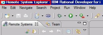 Each workbench window contains one or more views and an editor. 1.3 Working with the Remote Systems Explorer perspective In the Remote Systems Explorer (RSE) perspective, 1.