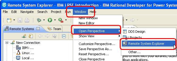 program. Perspectives contain views and editors and control what appears in certain menus and tool bars.