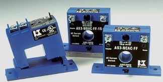 AS3 SERIES Current Sensing Switches AS3 SERIES Current Sensing Switches AS3 Series Current Sensing Switches provide the same dependable indication of status offered by the AS1, but with the added