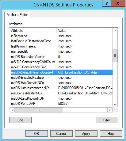 Universal Authentication Manager Administrator's Guide Creating the AD LDS (ADAM) Instance and Partition If you have not already done so, create an AD LDS (ADAM) instance and partition by following
