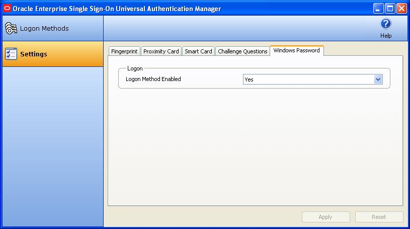 Working with Universal Authentication Manager Policies For details on configuring logon method settings, see: Configuring a Fingerprint Policy Configuring Proximity Card Policy Configuring a Policy