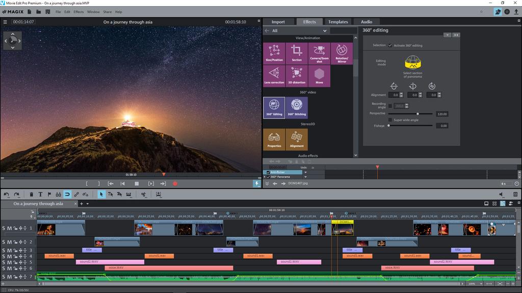 Besides the basic version of Video deluxe MAGIX offers two more versions (Plus and Premium) including different feature sets and plugins that are best suited for different levels of user experience.