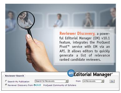 Reviewer Discovery (RD) Journals need to find reviewers in a timely fashion.