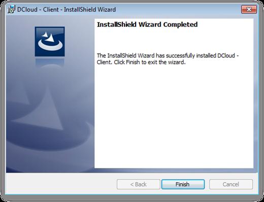 12. Click Install to begin the installation. When the installation has completed, the Wizard Completed window displays.