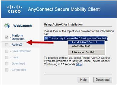 3.2.1 Cisco AnyConnect Secure Mobility Client Installation Remote Access VPN Reference Guide The VPN login page is accessed in the same manner for both the Clientless and Client-to-LAN options, by