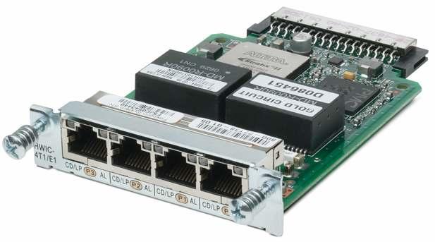 Cisco 4-Port Clear Channel T1/E1 High-Speed WAN Interface Card The Cisco 4-Port Clear Channel T1/E1 High-Speed WAN Interface Card provides n x T1/E1 connectivity in a compact form factor and reduces