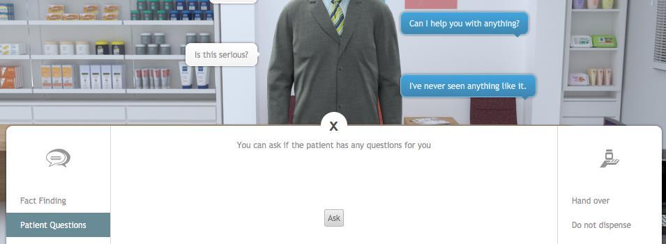 In the field provided, enter your response to the patient and click the reply button.