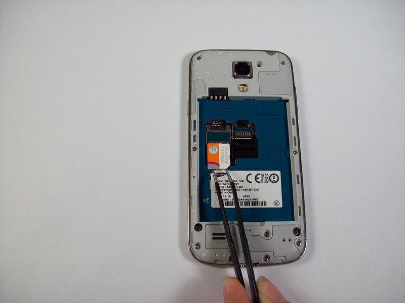 Step 4 SIM Card Using tweezers,