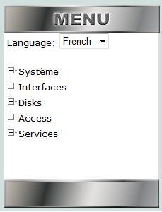 Section 1: Language From the drop down menu select a language Supported languages are: English, French, German,