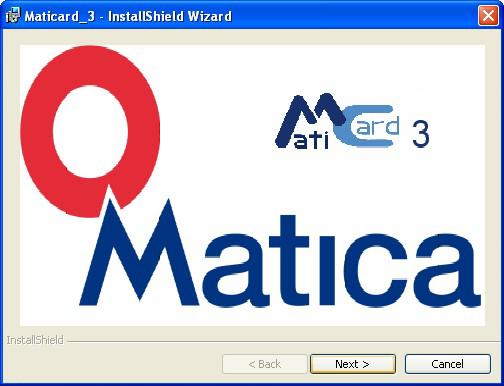 Go to the Matica User CD start page and click Install MatiCard.