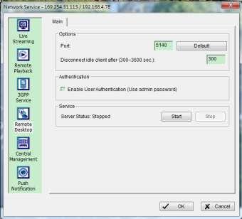 5.17.4 Remote Desktop When starting the Remote Desktop, the system allows remote users to use NUUO Remote Desktop Tool to login and General Setting system. See Appendix B to install and use this tool.