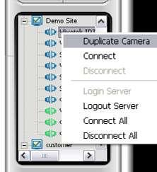 Connect/Disconnect Camera Option3: Select a camera from the list, then drag it to where you want it to be displayed.