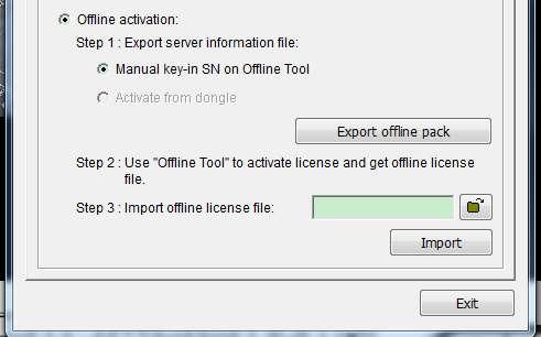Step 4: Restart Mainconsole if activation is successful. Activation Offline Step 1: Open License Manager Tool. Step 2: Select Offline as Activate type.