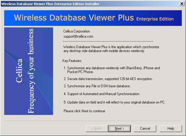 2 INSTALLATION 2.1 Desktop Installation Download CWirelessDatabaseViewerPlus.exe file if you have not done so already.