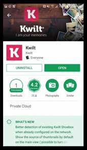 Kwilt app and the Kwilt device.