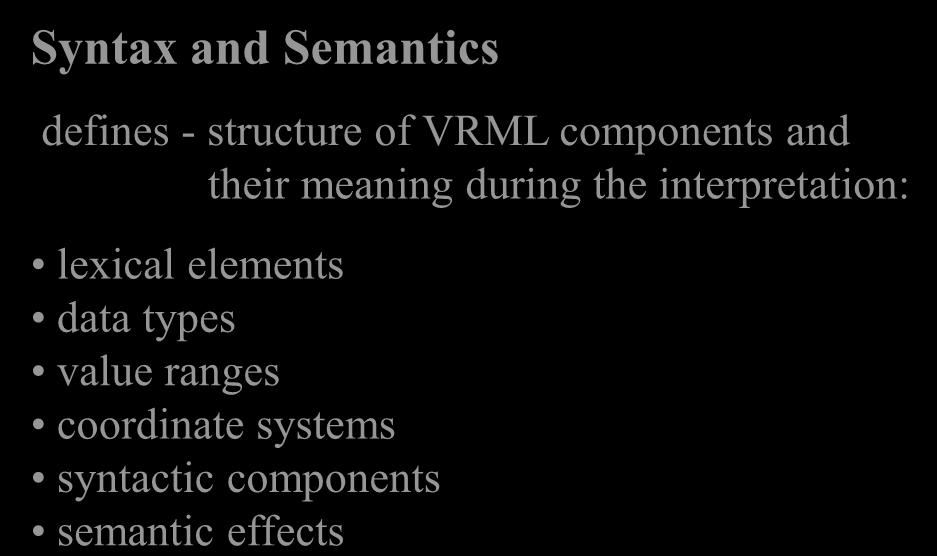3. VRML: Syntax and 27 Semantics Prof. Dr.-Ing. habil.