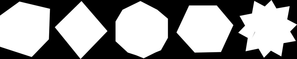 Sample responses: Polyhedra are made from polygons.