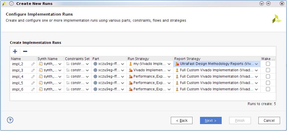 Report Run Strategies Create custom report strategies similar to custom run strategies Improve compile time Select which