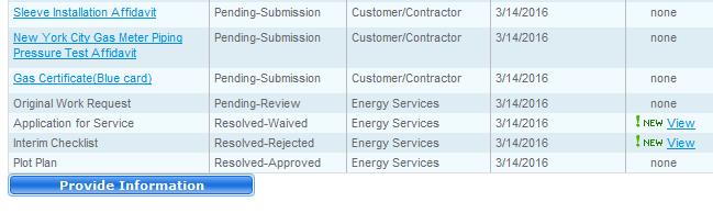 4.8.1 Customer To-Do List RETURN TO TABLE OF CONTENTS The tab displays all Documents and eforms required to complete a request for service.