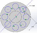 Linear Sketch Pattern/ Circular Sketch