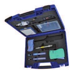 Features and benefits of the Zeus D50 HE kit Complete set of all tools required for whole termination process starting from cable preparation to connector assembly (including cleaver and automatic
