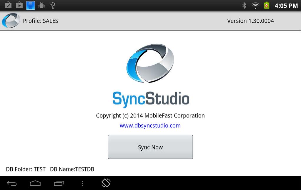 Tap on the Sync Now button and tap Yes. The device will now attempt to synchronize with the server.