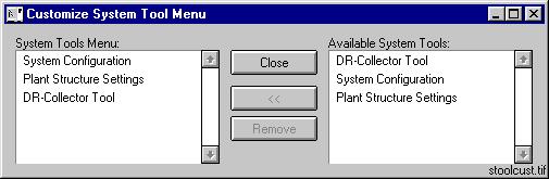 1MRS752292-MUM CAP 505 4.10. System Tools menu The System Tools menu contains the tools that are available for use at the CAP 505 system level. Fig. 4.10.-1 The System Tools menu This menu is customizable.