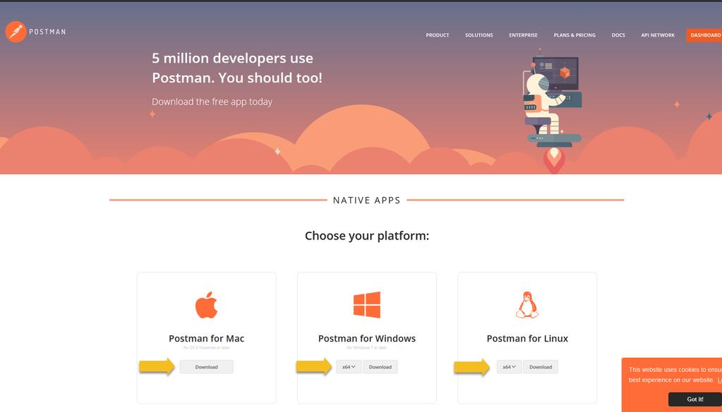 SETUP Mac users can read details below of what to expect during the install Install Postman for Mac: The download will take a few seconds.