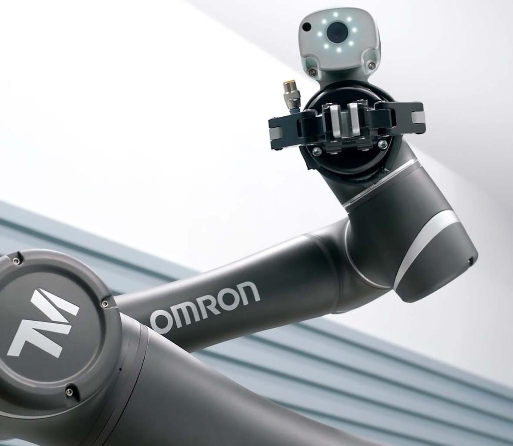FASTER SET-UP WITH BUILT-IN VISION IMAGE-ENHANCING LIGHT GUARANTEES OUTSTANDING OBJECT RECOGNITION The OMRON TM Collaborative Robot features a built-in vision