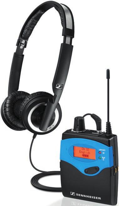 It is designed for applications such as guided tours, multilanguage interpretation, assistive listening and command applications for example in the fields of sports. Learn more at www.sennheiser.