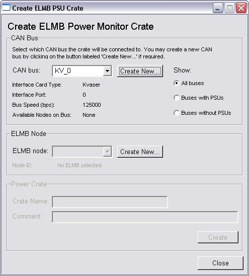 ATLAS DCS branches, and to maximize re-use of already developed panels and functions, the ELMB framework component is used to supply much of the functionality required by the ELMB PSU component.