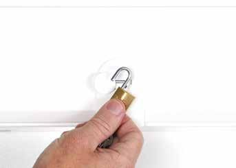 This optional lock is an elegant solution that utilises the form and function of Design 30 to enable temporary locking.