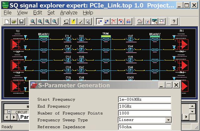 KEY FEATURES Complete, fully integrated S-Parameter support allows you to: Generate S-Parameters from PCB signal topologies ( Stack-up to S ) Plot S-Parameters for any number of elements in the