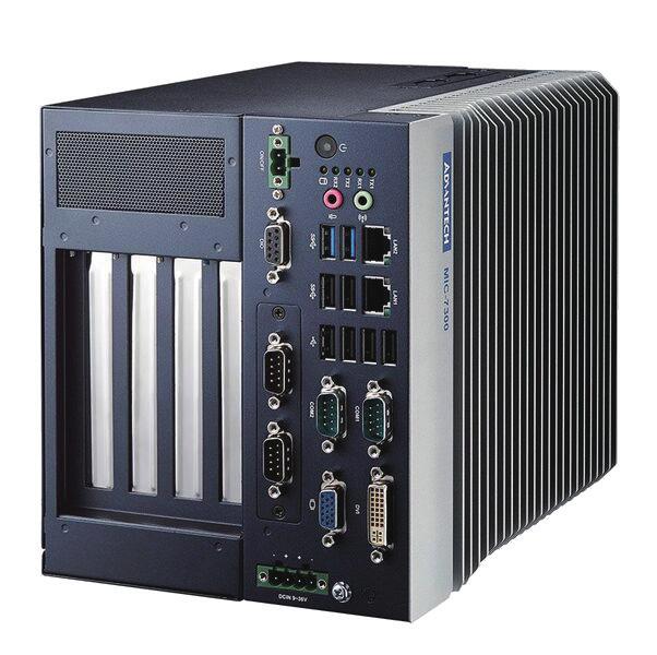 MIC-7300 NEW Compact Fanless System with Intel Celeron N3350/Atom x7-e3950 Processor Features Intel Celeron N3350/Atom x7-e3950 processor 2 x RS-232/422/485 and 4 x RS232 serial ports (with expansion