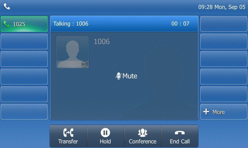 User Guide for the SIP-T48S IP Phone Keep Mute Normally, the mute feature is deactivated when the active call ends.