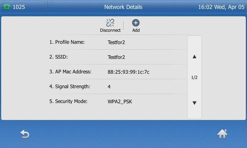Getting Started on the IP phone. Do the following: a) If you select None or WEP from the pull-down list of Security Mode: Enter the profile name, SSID and WPA shared key in the corresponding fields.