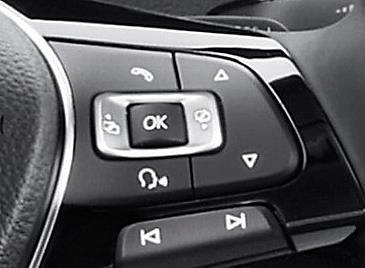 Controls (steering wheel) Hold for 5 seconds: ENTER MENU or Select