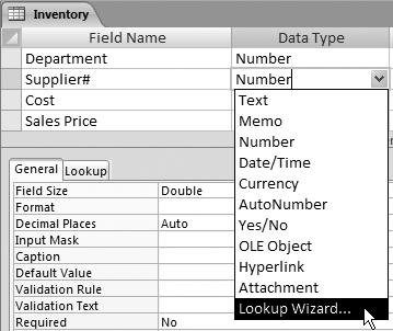 Hands-On 1.3 Create Lookup Fields for Selecting Multiple Values 1. Display the Inventory table in your TechCache Rel Rev database in Design View.