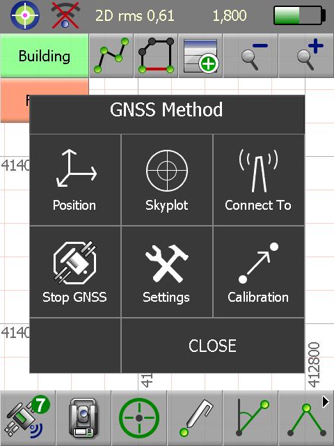 GNSS Settings and Controls When you click the GNSS Method button the very first time, Penmap will automatically suggest a safe GNSS receiver setting.