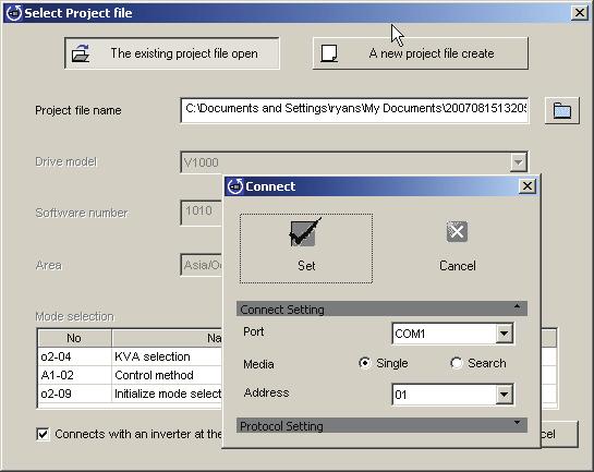 *4 NO Communications error A YES 5 Start DriveWizard Plus A *1 New Project : DriveWizard Plus creates a new Project file and automatically assigns default values to