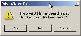 2.4.4 Closing a Project File 1 Closing a Project File Has the file been edited since it was