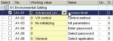 Either select the setting value from the List Box, or enter the value directly.