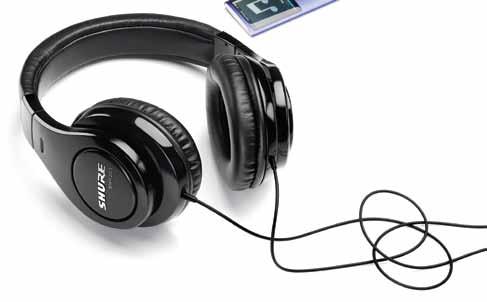 Product SRH240 Professional Quality Headphones The SRH240 Headphones from Shure provide excellent sound reproduction and comfort.