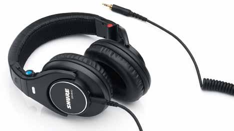 Product SRH840 Professional Monitoring Headphones Designed for professional audio engineers and musicians, the SRH840 Professional Monitoring Headphones from Shure are optimized for studio recording