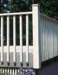 suitable with columns (as shown) or PermaPost * Top Rail