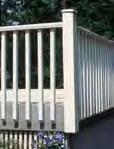 Pre-Built PermaPorch Railing Synthetic Plank with 1 1 /2"