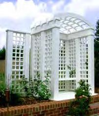 Standard and premium pergolas are available in two sizes (8 and 10 ) with 4-10 x8 round PermaCast columns and a complete