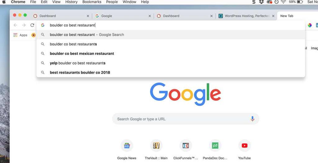 Tools we use Google Search Bar - to find