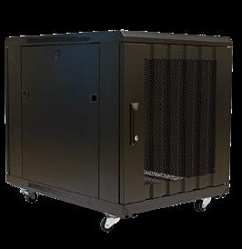 Fully assembled and ready to deploy, they include all the features of a full-size server cabinet, conveniently